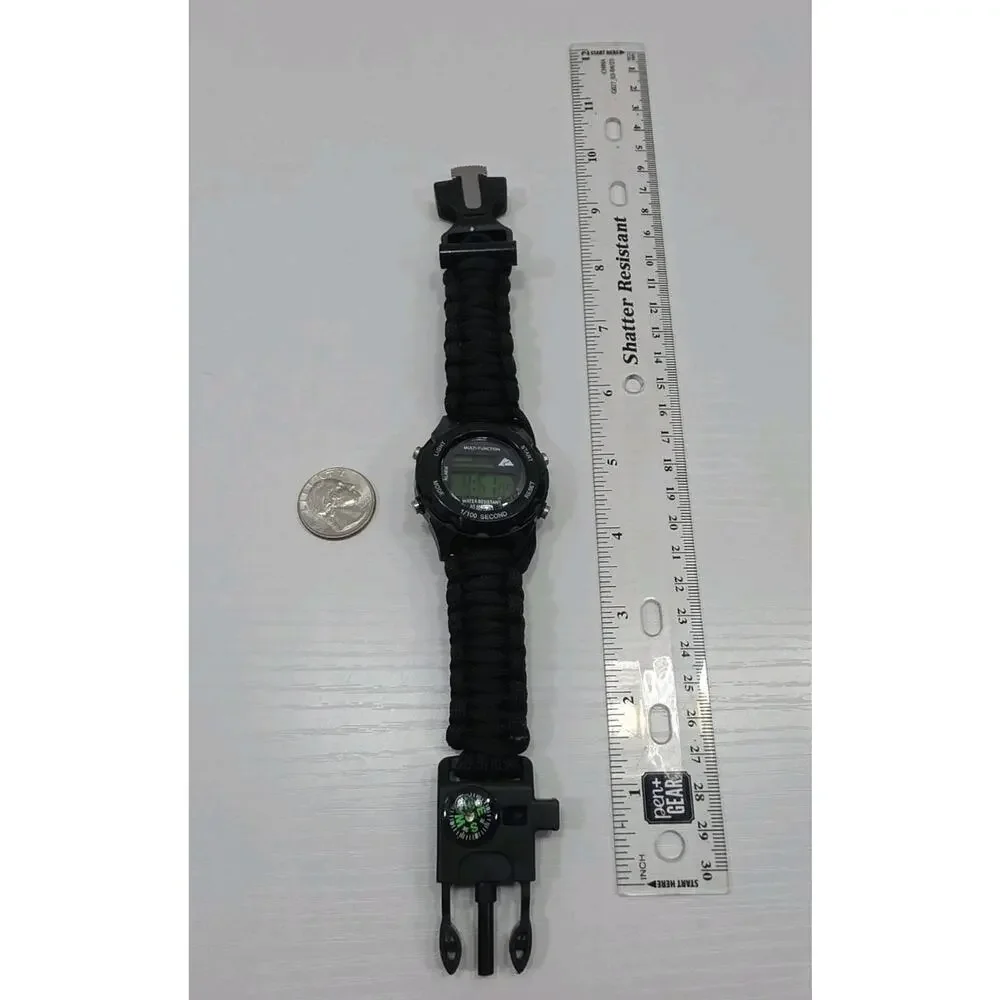 Ozark Trail Watch 4 In 1 Water-Resistant Stainless Steel Case Back & Compass 274